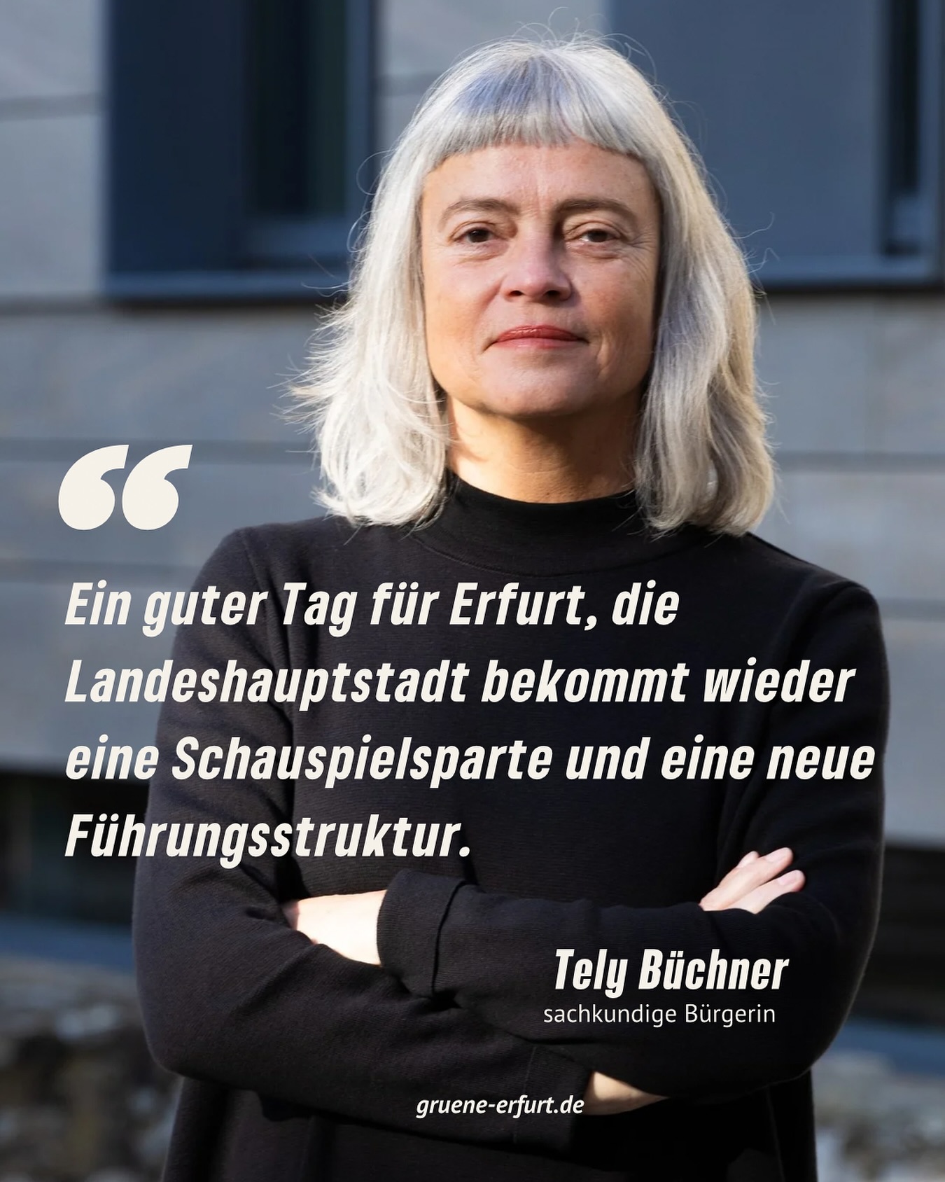 Unsere Landeshauptstadt bekommt wieder eine Schauspielsparte und eine neue Führungsstruktur!
In einem beispielgebenden Prozess gemeinsam mit Stadtgesellschaft, Theater, Politik und Verwaltung haben wir in Workshops und öffentlichen Diskussionsrunden intensiv gearbeitet.
Das Ziel: ein Theater der Zukunft, das Erfurt bewegt.
Am letzten Mittwoch wurden die wichtigsten Ergebnisse mit den demokratischen Fraktionen im Stadtrat beschlossen. Damit ist der Weg frei, dass:
🎭 Schauspiel wieder ein zentraler Teil des städtischen Lebens wird
🤝 eine neue Führungsstruktur kooperatives Arbeiten ermöglicht
🏙️ durch die Öffnung zur Stadtgesellschaft eine nachhaltige Beziehung zum Publikum wächst
📊 mit einer Governance Struktur aus den Fehlern der letzten Jahre gelernt wird
Ja, der Weg war anspruchsvoll – aber jeder Schritt hat sich gelohnt! Am Mittwoch haben wir die Basis für eine große Transformation gelegt. Jetzt braucht es Mut, Kondition, Offenheit und Kompromissbereitschaft, damit sie gelingt.
Wir danken insbesondere auch unserer sachkundigen Bürgerin Tely Büchner, die diesen wichtigen Prozess über all die Jahre intensiv begleitet hat.💚
#grüneerfurt #Landeshauptstadt #Theater #Transformationsprozess