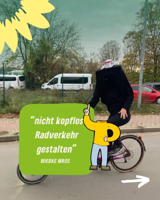 Na, kurz erschrocken? 🚲
Keine Sorge, Wiebke fährt nur scheinbar kopflos durch Erfurt, in der Politik behält sie einen klaren Kopf!
Als engagierte und sachkundige Bürgerin im Ausschuss für Stadtentwicklung, Bau, Umwelt, Klimaschutz und Verkehr setzt sie sich für sichere und lückenlose Geh- und Radwege ein.
Danke, Wiebke, für deinen Einsatz und dein Engagement für ein lebenswerteres Erfurt! 🌿
#Ehrenamt #Engagement #StadtratErfurt #grueneerfurt #Stadtradeln