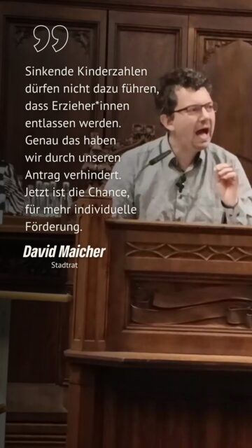 Sinkende Kinderzahlen dürfen nicht dazu führen, dass Erzieher*innen entlassen werden. Genau das haben wir durch unseren Antrag verhindert. Jetzt ist die Chance, für mehr individuelle Förderung.
#erfurt #grüneerfurt #thüringen #kita #stadtraterfurt