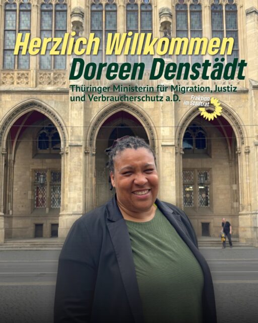 Danke, Laura. Willkommen, Doreen. 💚

Laura Wahl hat ihr Mandat als Stadträtin in Erfurt aus persönlichen Gründen niedergelegt. Wir danken ihr von Herzen für ihren langjährigen Einsatz für unsere Stadt – besonders für ihr Engagement in den Bereichen Stadtentwicklung, Klimaschutz und Verkehrswende. Sie hat unsere Fraktion über viele Jahre geprägt und wichtige Impulse für ein modernes, soziales und ökologisches Erfurt gesetzt.

Gleichzeitig freuen wir uns sehr, Doreen Denstädt als neue Stadträtin begrüßen zu dürfen. Mit ihrer Erfahrung und Kompetenz sowie ihrem Ehrenamt im OSOE wird sie unsere Arbeit künftig besonders in den Bereichen Ordnung, Sicherheit, Ortsteile und Finanzen verstärken.

Danke, Laura – und herzlich willkommen, Doreen! 💚 #erfurt #stadtrat #grüneerfurt