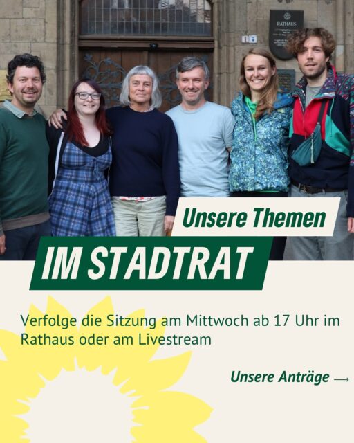 Am Mittwoch wird ab 17 Uhr im Erfurter Rathaus wieder über wichtige Themen für unsere Stadt diskutiert. Mit dabei sind mehrere Initiativen von uns, mit denen wir konkrete Verbesserungen für Erfurt anstoßen wollen:
🎭 Theater nachhaltig transformieren:
Vier Jahre lang wurde gemeinsam mit vielen Menschen über die Zukunft des Theaters Erfurt beraten. Jetzt geht es an die Umsetzung: Wir wollen eine künstlerische Teamleitung statt einer einzelnen Intendanz, eine neue Sparte Schauspiel und mehr Öffnung zur Stadtgesellschaft.
🤫 Stille Stunde auf Erfurter Stadtfeste:
Stadtfeste sollen für alle da sein. Wir wollen eine sogenannte „Stille Stunde“ einführen – eine Zeit ohne laute Musik, grelles Licht oder Durchsagen. So schaffen wir einen inklusiveren Raum, etwa für Menschen mit Reizsensibilität oder kleine Kinder. Der Weihnachtsmarkt kann hier den Anfang machen, weitere Veranstaltungen sollen folgen.
🏊♀️ Mehr Wasserfläche für Erfurt:
Schul- und Vereinsschwimmen braucht mehr Platz – aber große Neubauten dauern oft Jahre. Wir setzen daher auf die Erweiterung der Roland-Matthes-Schwimmhalle. Hierfür stehen außerdem Fördermittel-Töpfe zur Verfügung. Wir sagen daher: Auf geht’s!
🕯️ Gedenken an Gert Schramm:
Gemeinsam mit anderen Fraktionen beantragen wir eine Stele zur Würdigung von Gert Schramm – einem der bedeutendsten Zeitzeugen der NS-Verbrechen und langjährigen Erfurter. Die Ausarbeitung übernimmt der Erinnerungsort Topf & Söhne.
#Stadtrat #GrüneErfurt #Kommunalpolitik