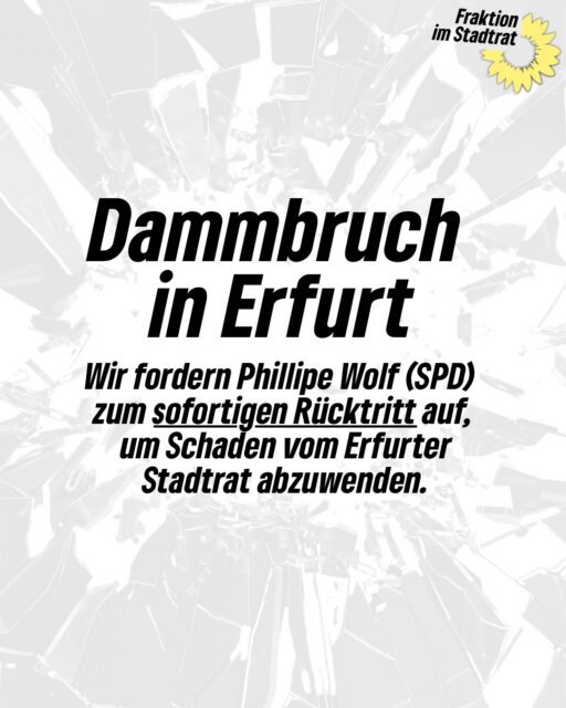 Dammbruch in Erfurt - CDU und Teile der SPD wählen mit der AfD Dezernenten

#erfurt #stadtrat #beigeordnetenwahl #grüneimstadtrat #grünwirkt