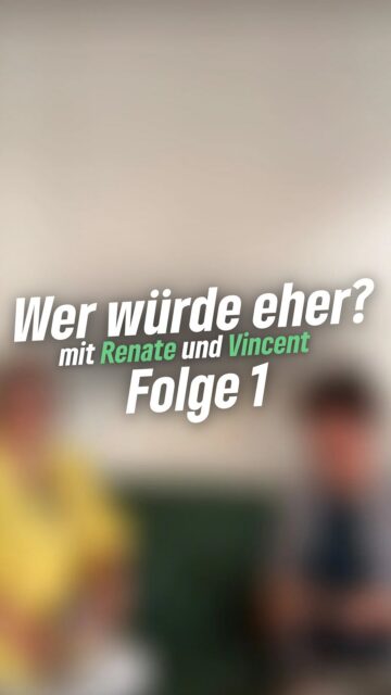 Wir haben mit unseren Co-Sprecher*innen Vincent und Renate „Wer würde eher?“ gespielt 🤩💚

Wenn ihr weitere Folgen oder andere Formate mit unserem Vorstand, den Stadträten oder unseren Mitgliedern sehen wollt: kommentiert👇💬, lasst ein Like da❤️ und folgt uns💚🌻

#erfurt #grüneerfurt #grünwirkt #grün #grüneimstadtrat